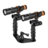 OrcaTorch Diving Video Light - D710V- Double Combo Kit
