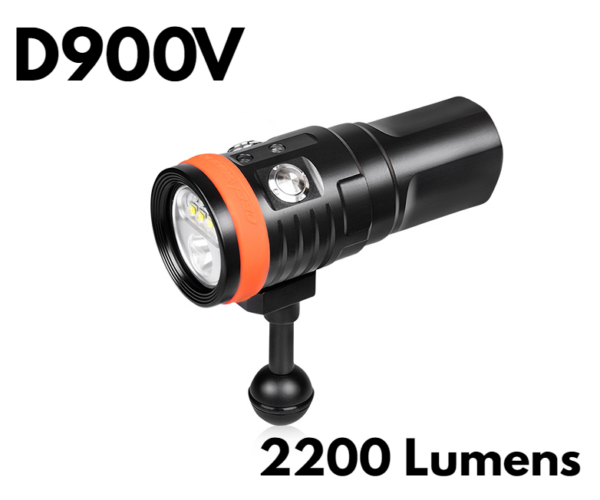 OrcaTorch Diving Video Light - D900V